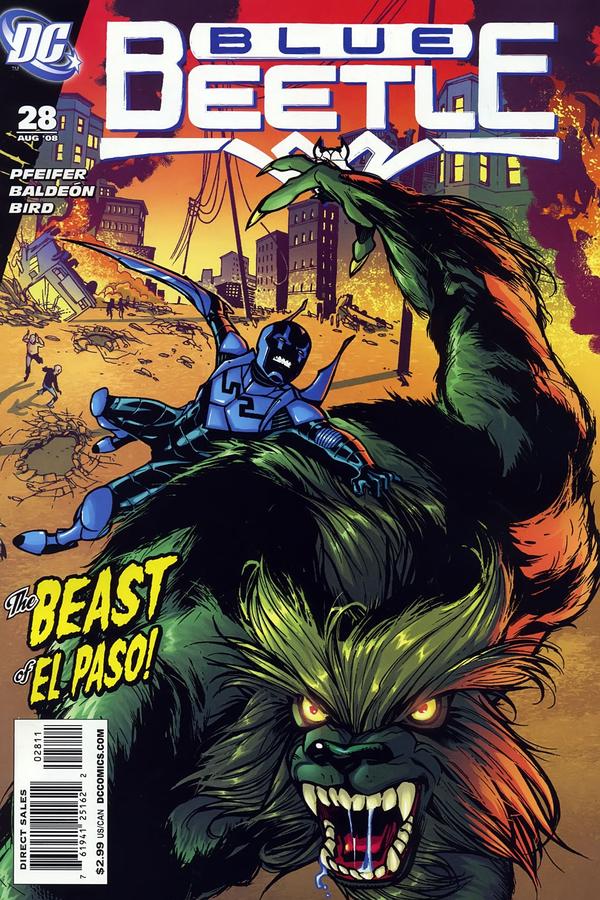 The Blue Beetle #28 cover