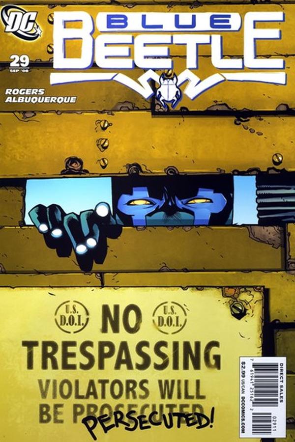 The Blue Beetle #29 cover