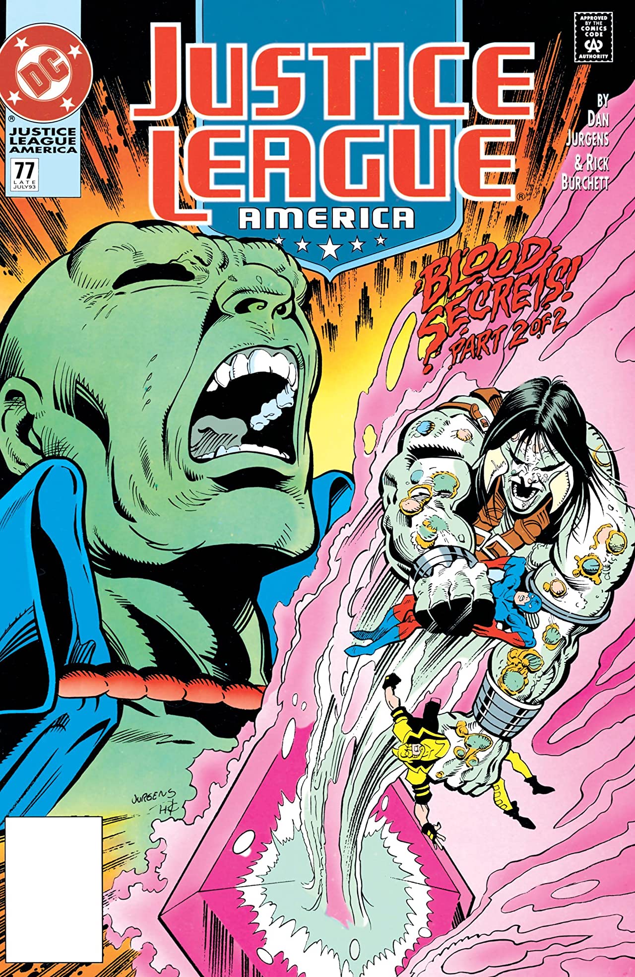 Justice League America #77 cover
