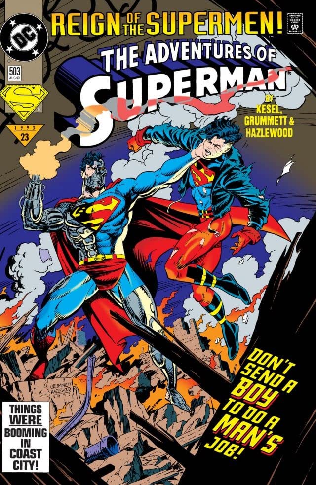 Adventures of Superman #503 cover