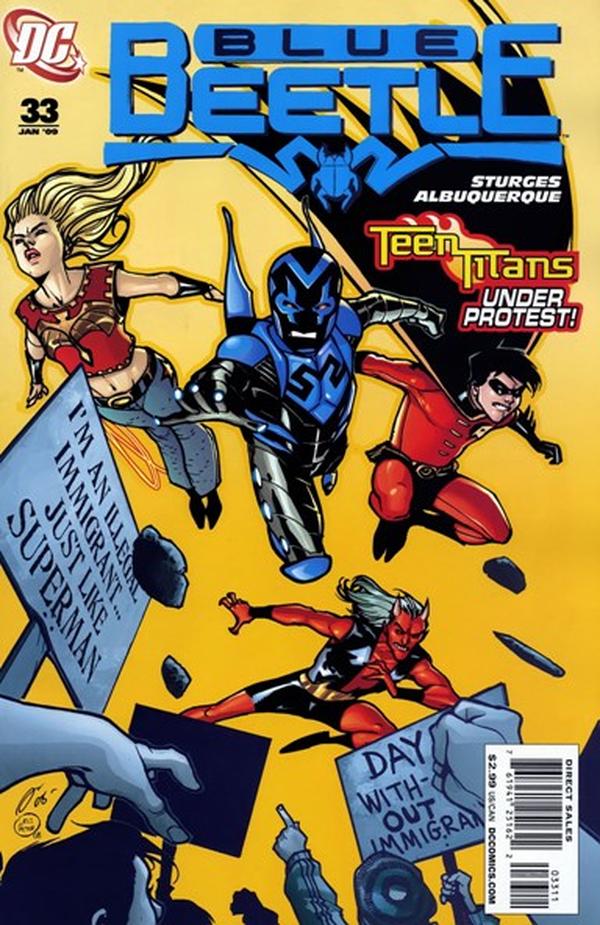 The Blue Beetle #33 cover