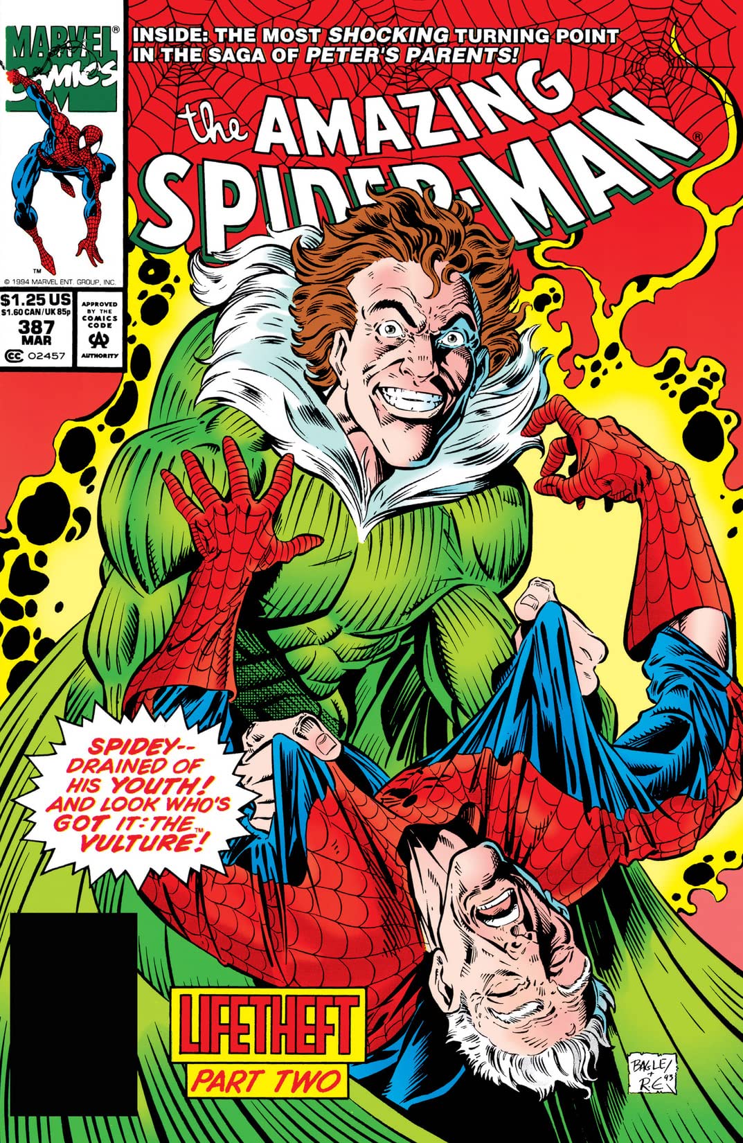 The Amazing Spider-Man #387 cover