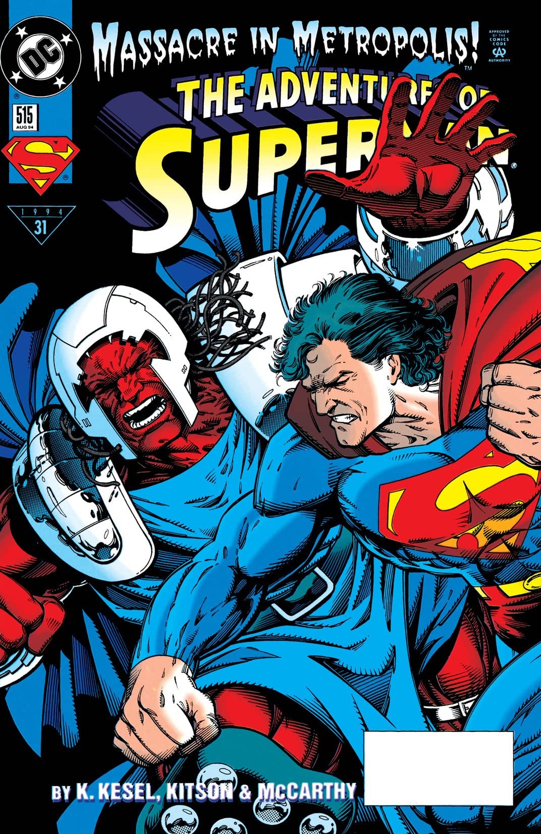 Adventures of Superman #515 cover