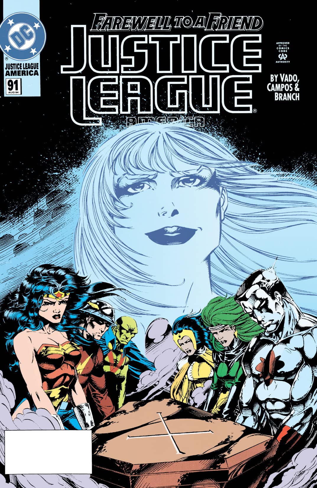 Justice League America #91 cover