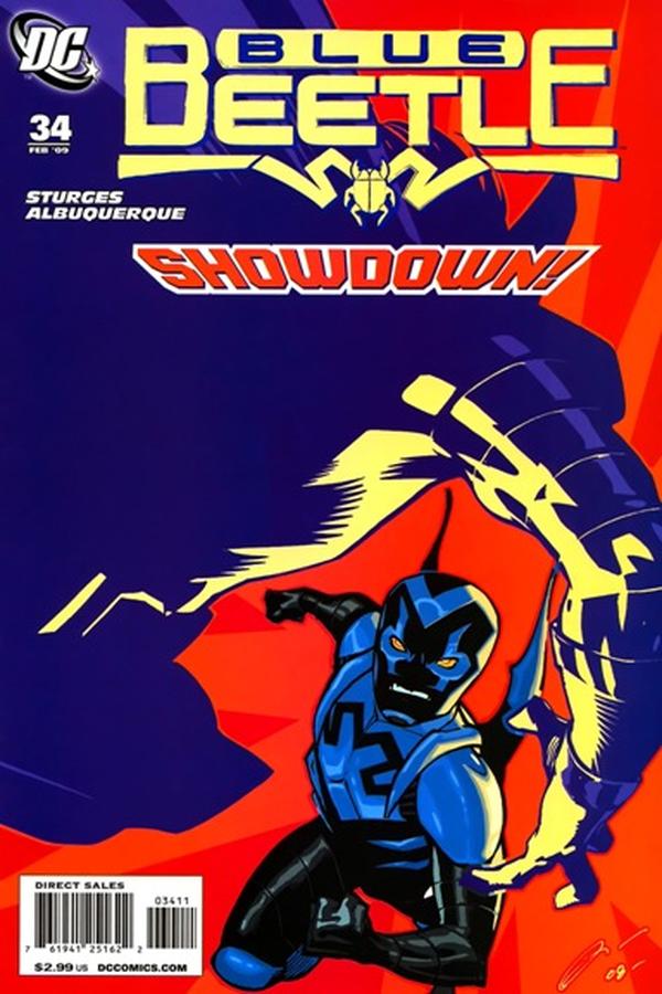 The Blue Beetle #34 cover