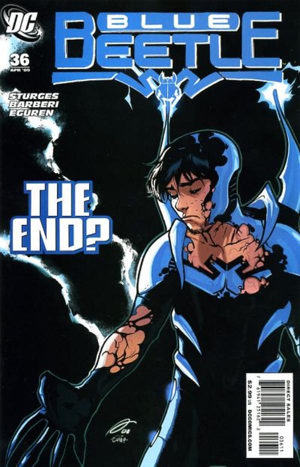 The Blue Beetle #36 cover