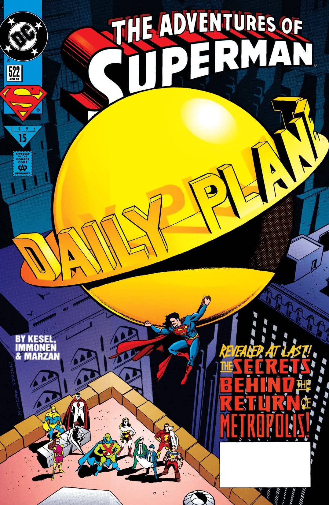 Adventures of Superman #522 cover