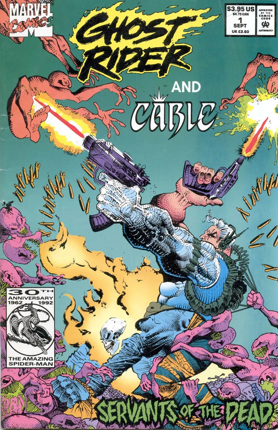Ghost Rider and Cable: Servants of the Dead #1 cover