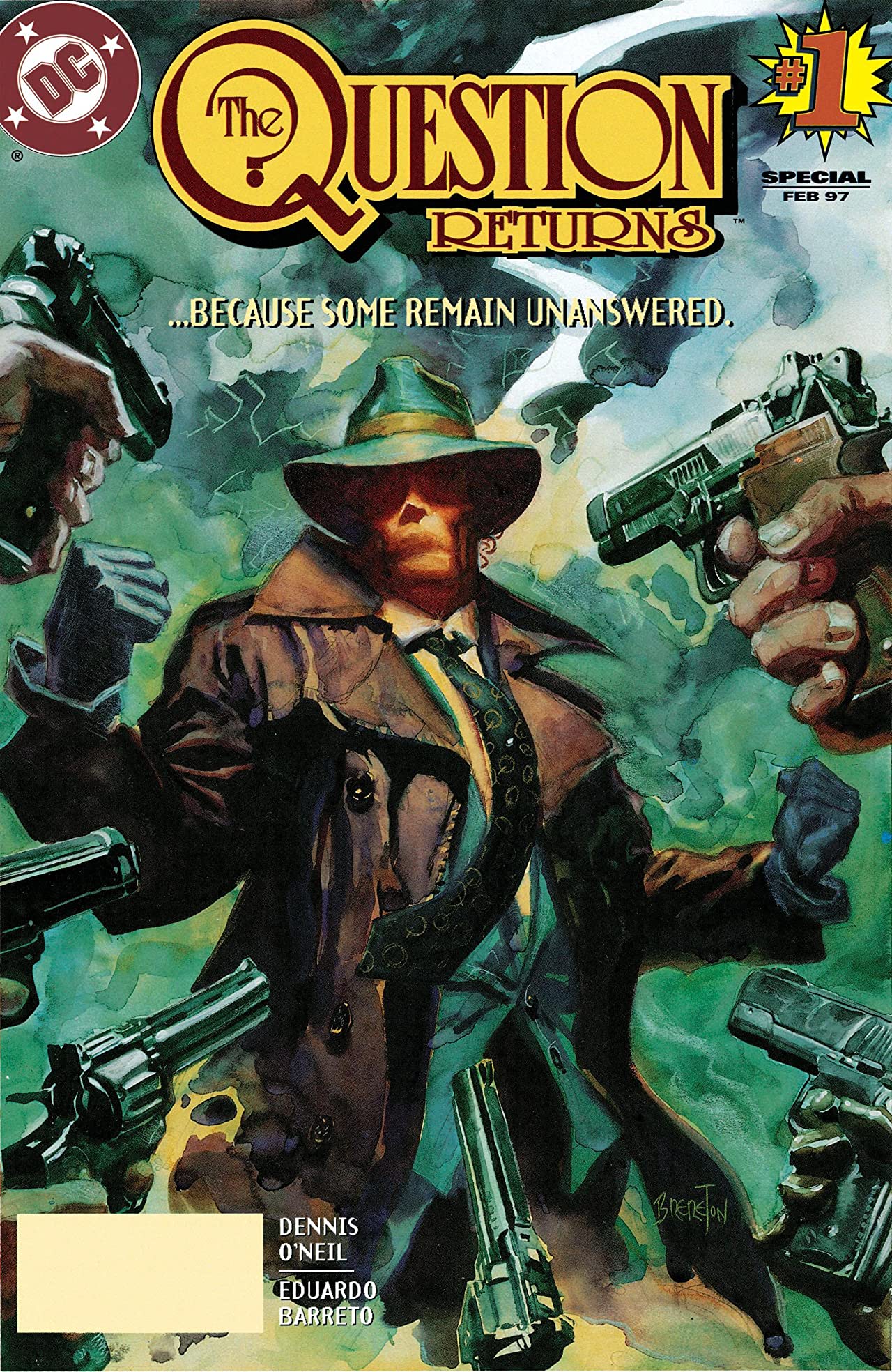 The Question Returns #1 cover