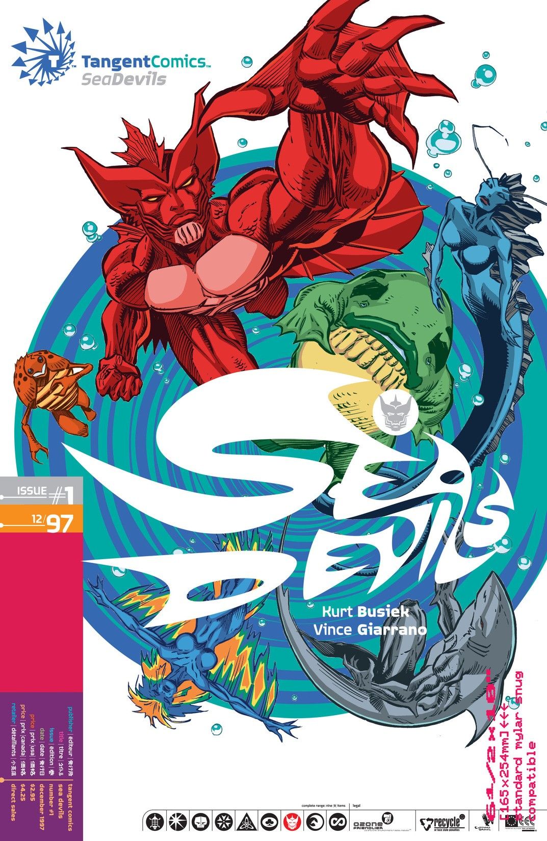 Tangent Comics / Sea Devils #1 cover