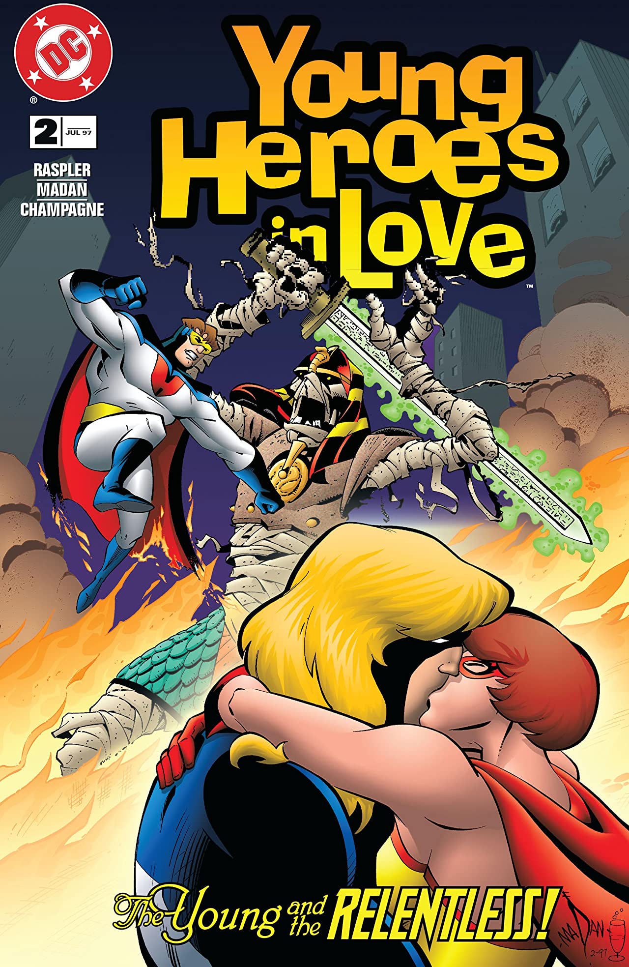 Young Heroes in Love #2 cover
