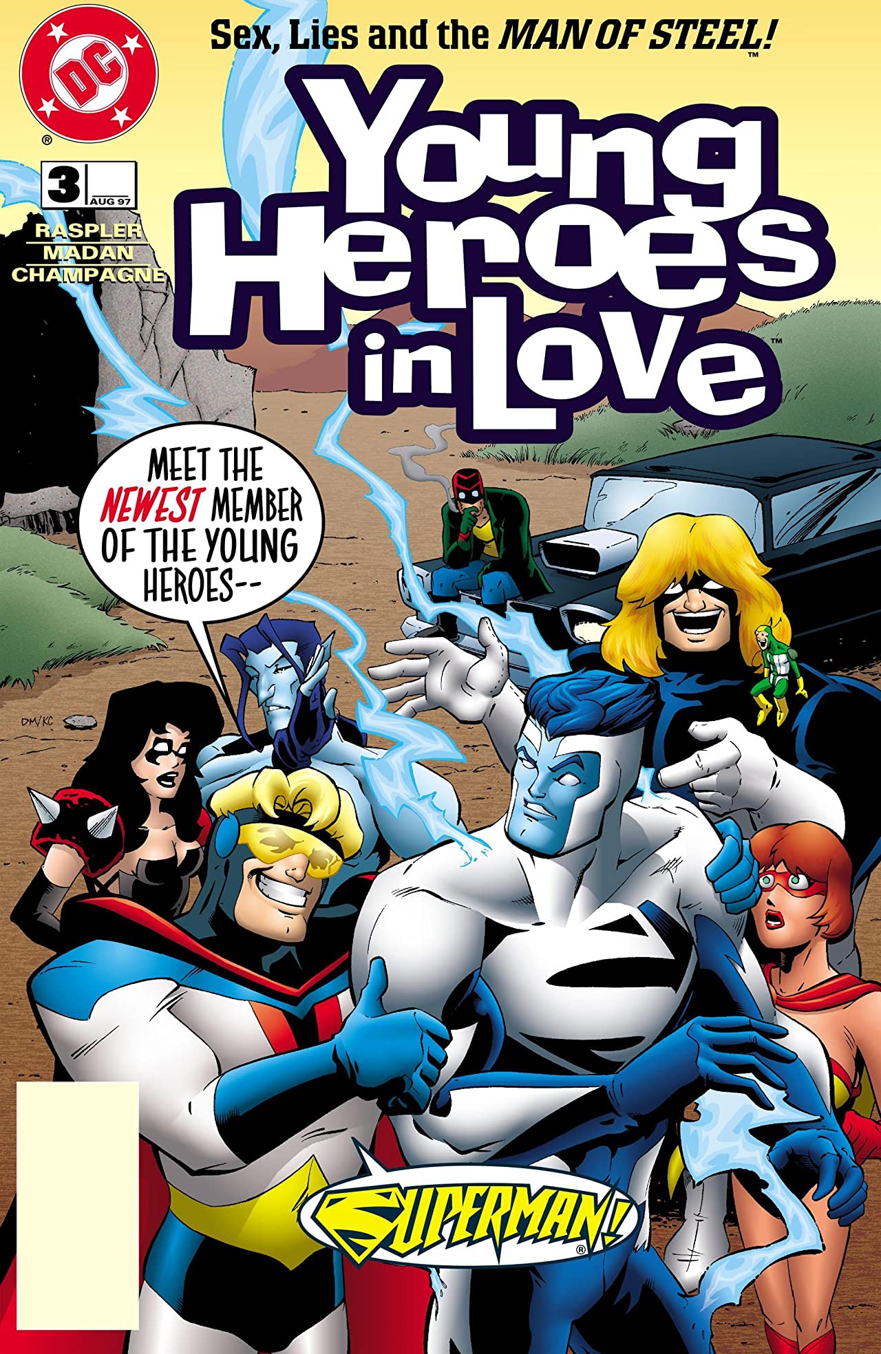 Young Heroes in Love #3 cover