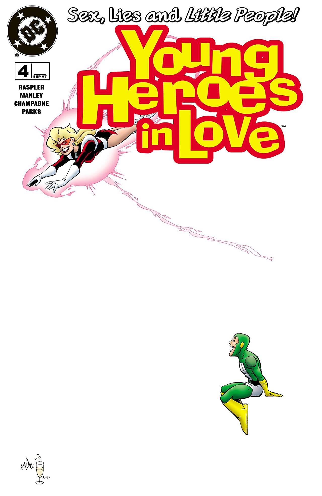Young Heroes in Love #4 cover