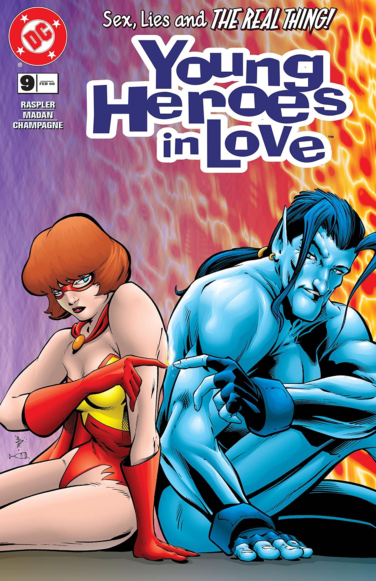 Young Heroes in Love #9 cover