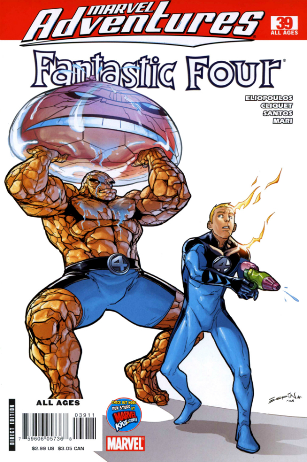 Marvel Adventures Fantastic Four #39 cover