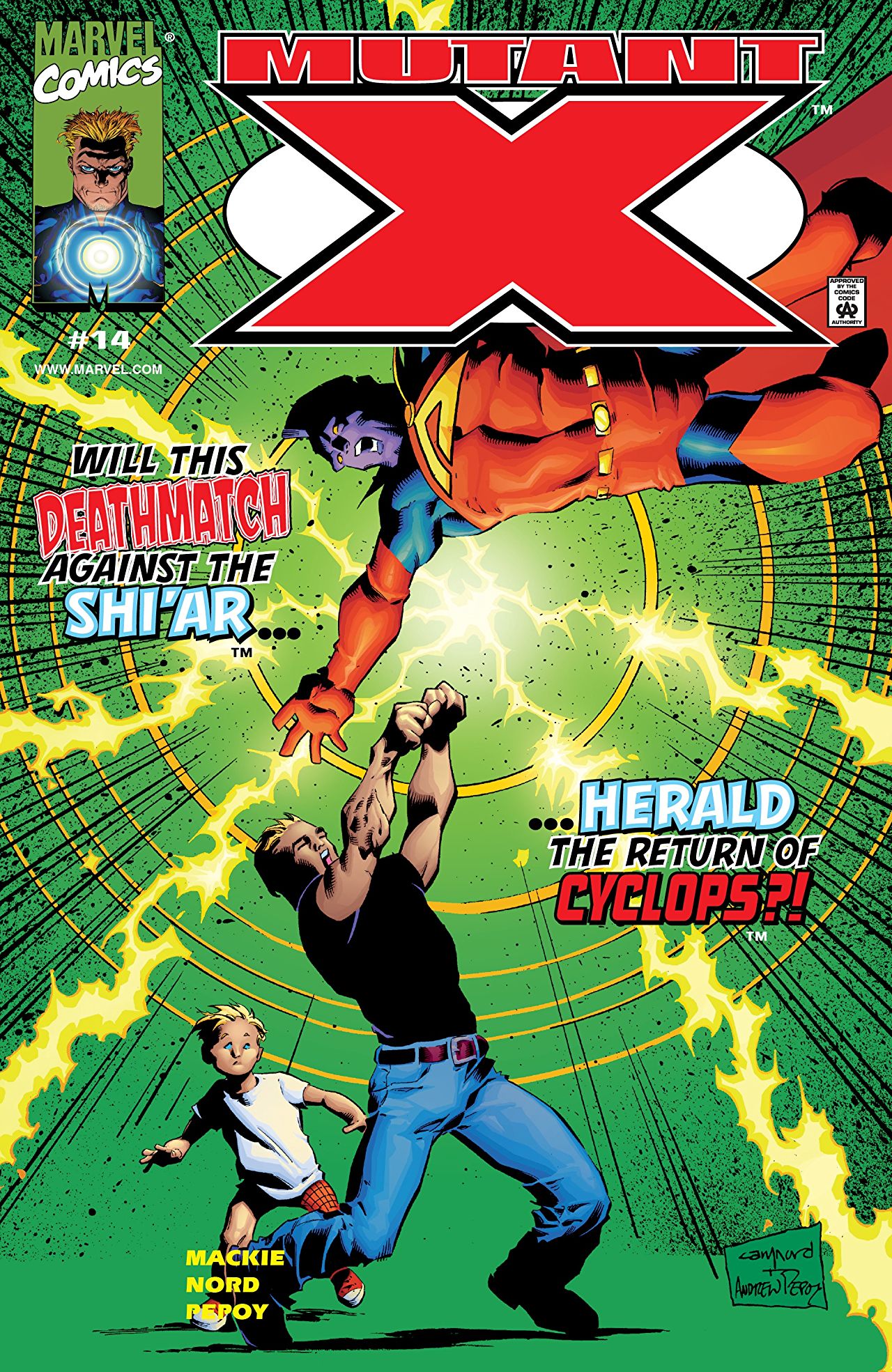 Mutant X #14 cover