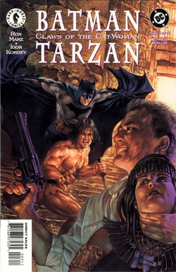 Batman / Tarzan: Claws of the Cat-Woman #3 cover