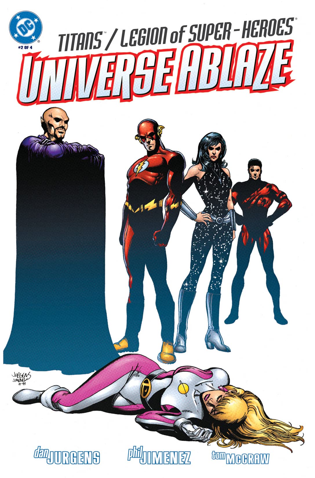 Titans / Legion of Super-Heroes: Universe Ablaze #2 cover