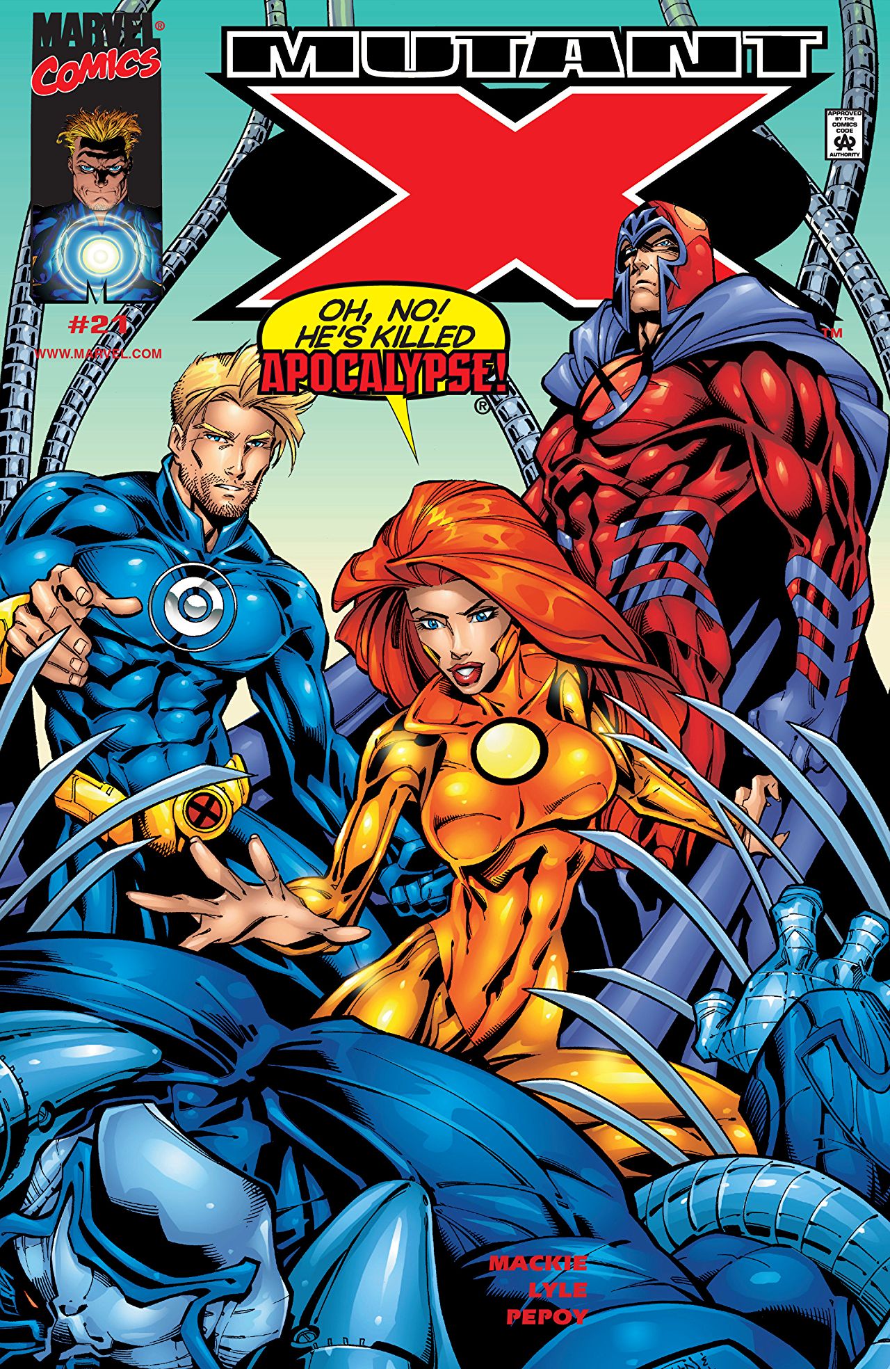 Mutant X #21 cover