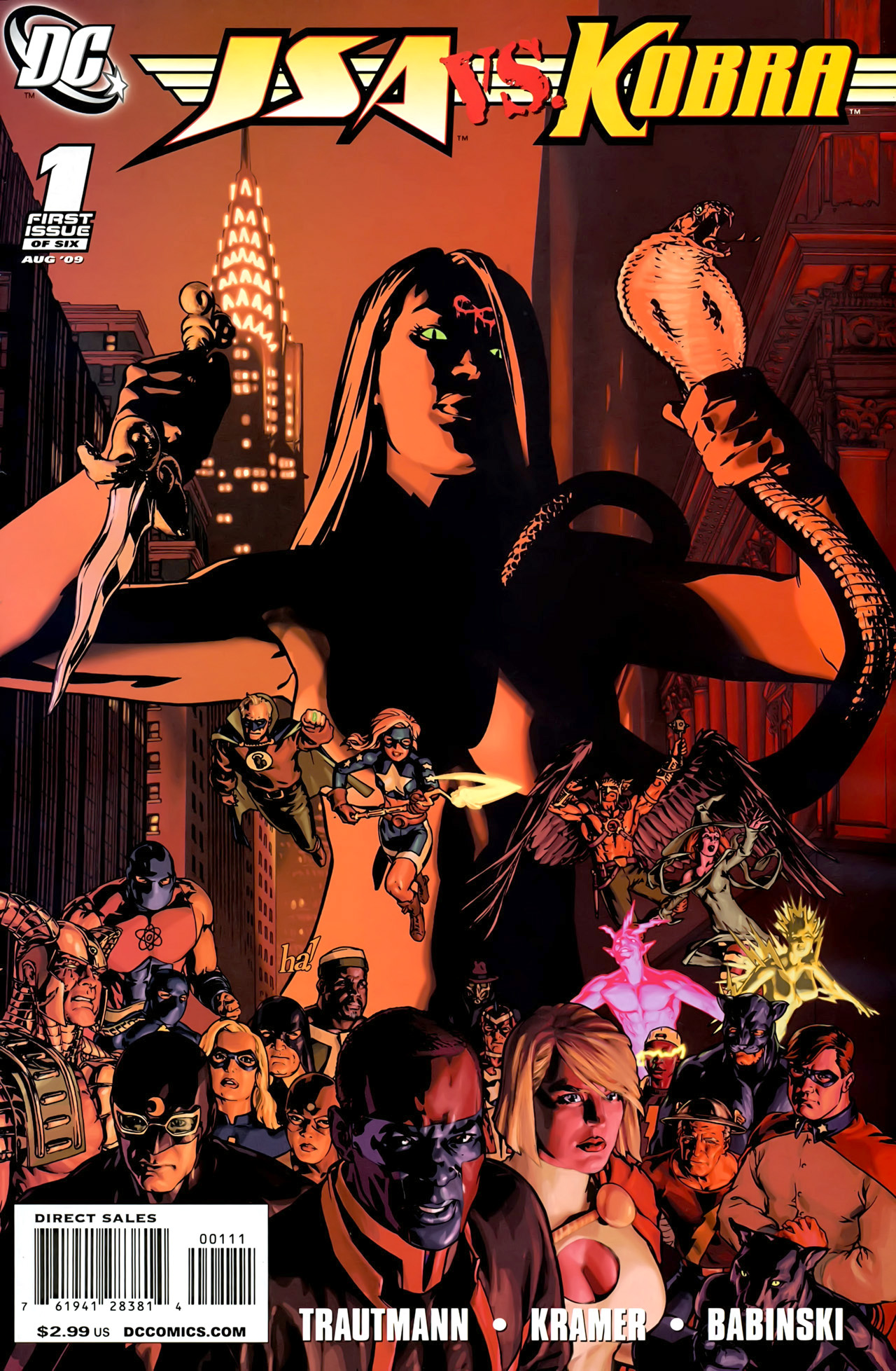 JSA vs. Kobra #1 cover