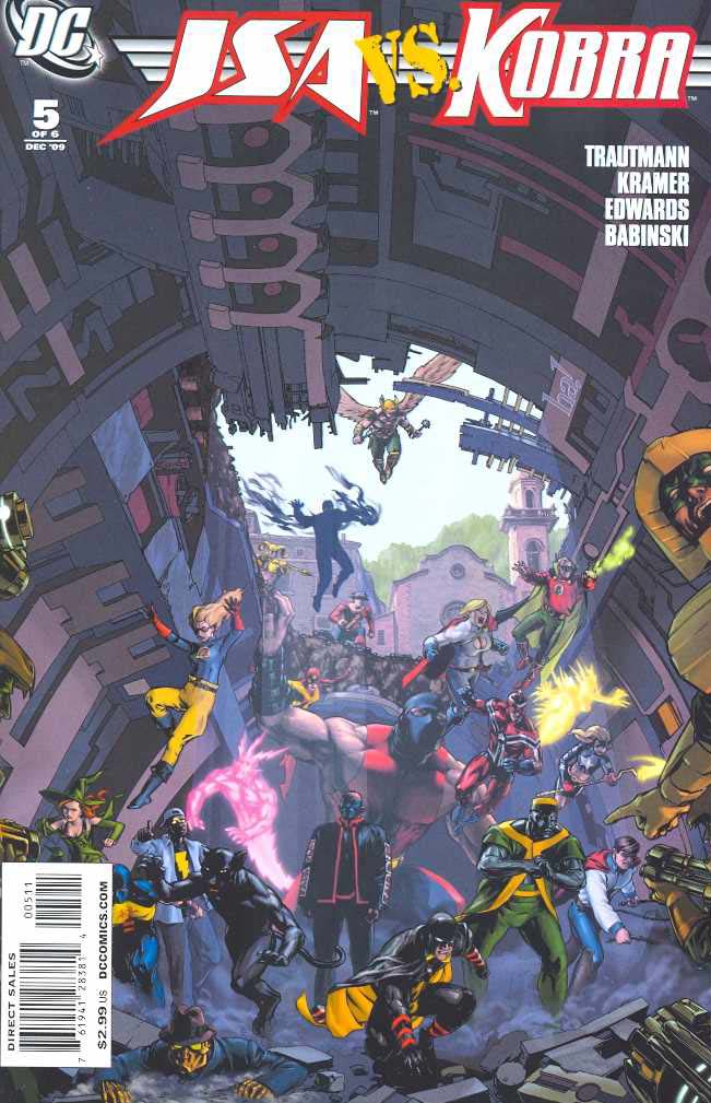 JSA vs. Kobra #5 cover