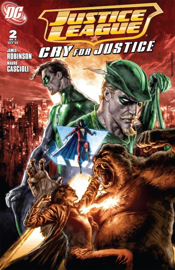 Justice League: Cry for Justice #2 cover