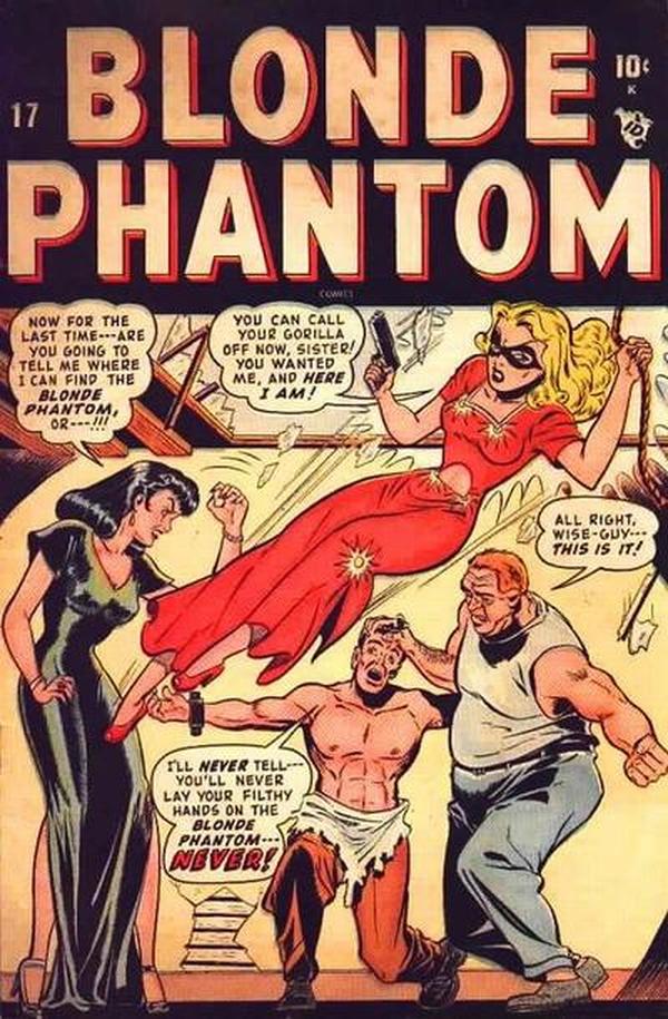 Blonde Phantom Comics #17 cover