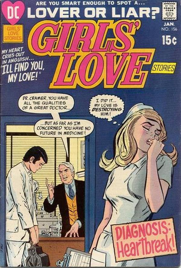 Girls' Love Stories #156 cover