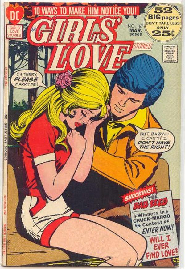 Girls' Love Stories #167 cover