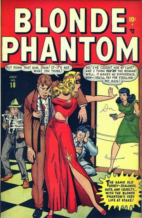 Blonde Phantom Comics #18 cover