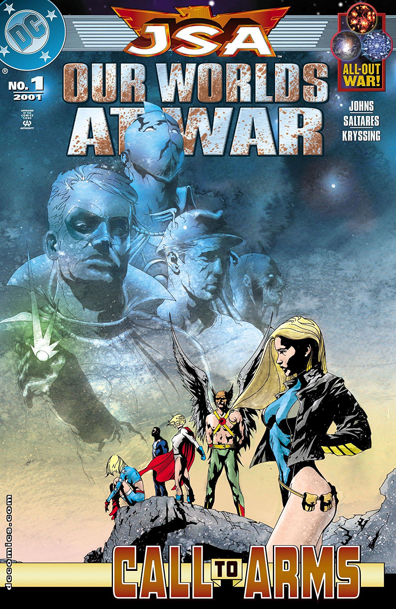 JSA: Our Worlds at War #1 cover