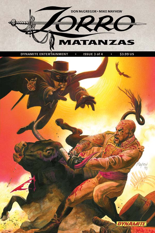 Zorro Matanzas #3 cover