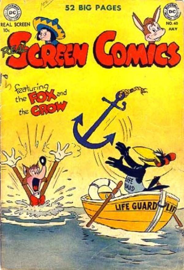 Real Screen Comics #40 cover