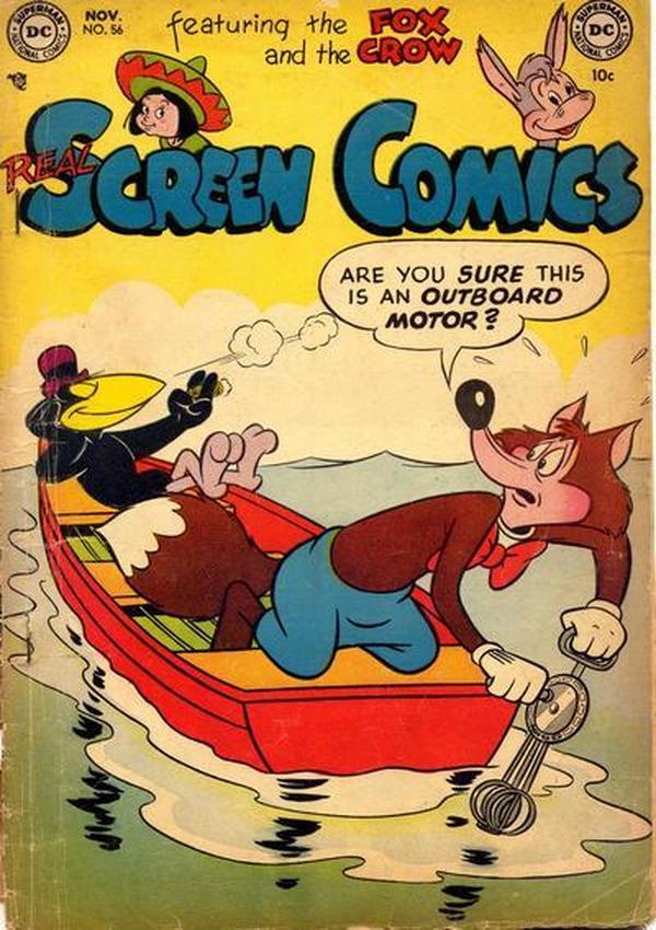 Real Screen Comics #56 cover