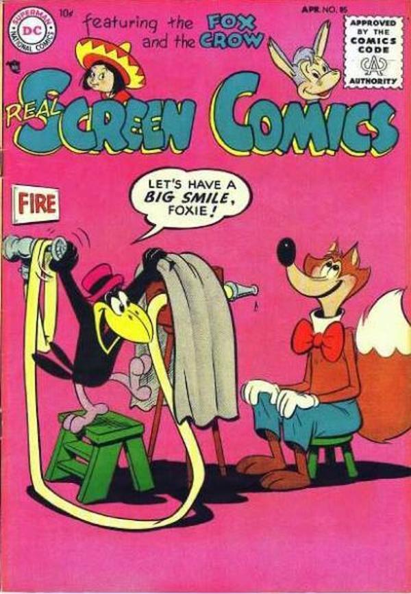 Real Screen Comics #85 cover