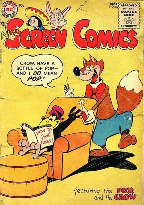 Real Screen Comics #86 cover