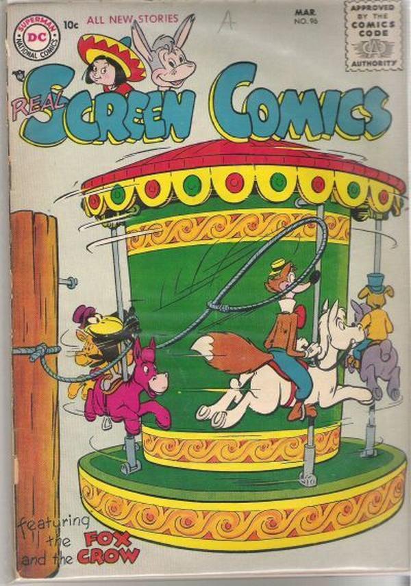 Real Screen Comics #96 cover