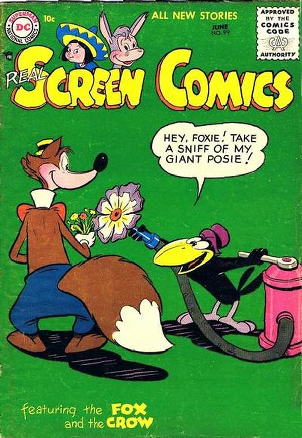 Real Screen Comics #99 cover
