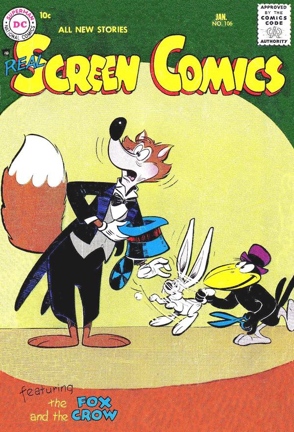 Real Screen Comics #106 cover