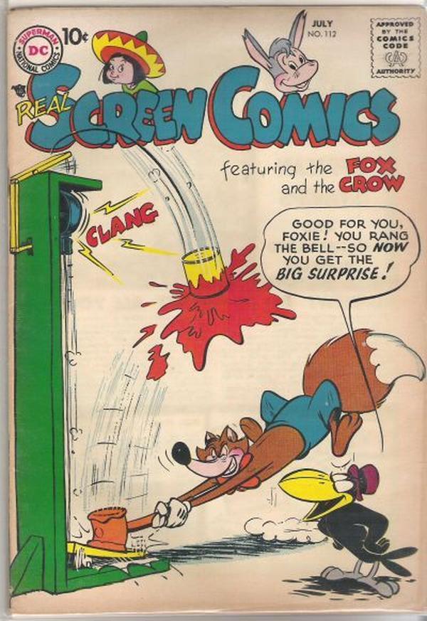 Real Screen Comics #112 cover