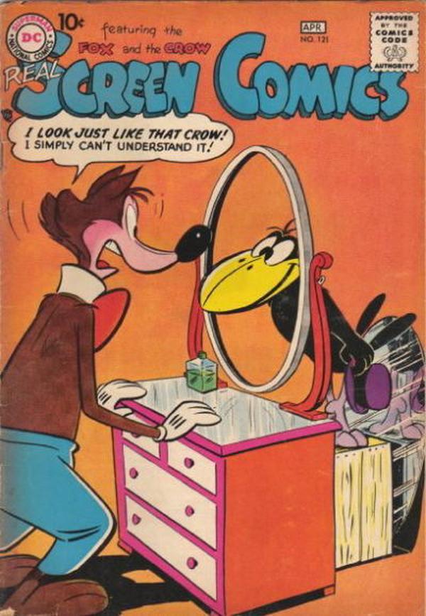 Real Screen Comics #121 cover