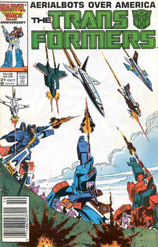 The Transformers #21 cover