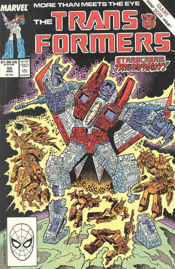 The Transformers #50 cover