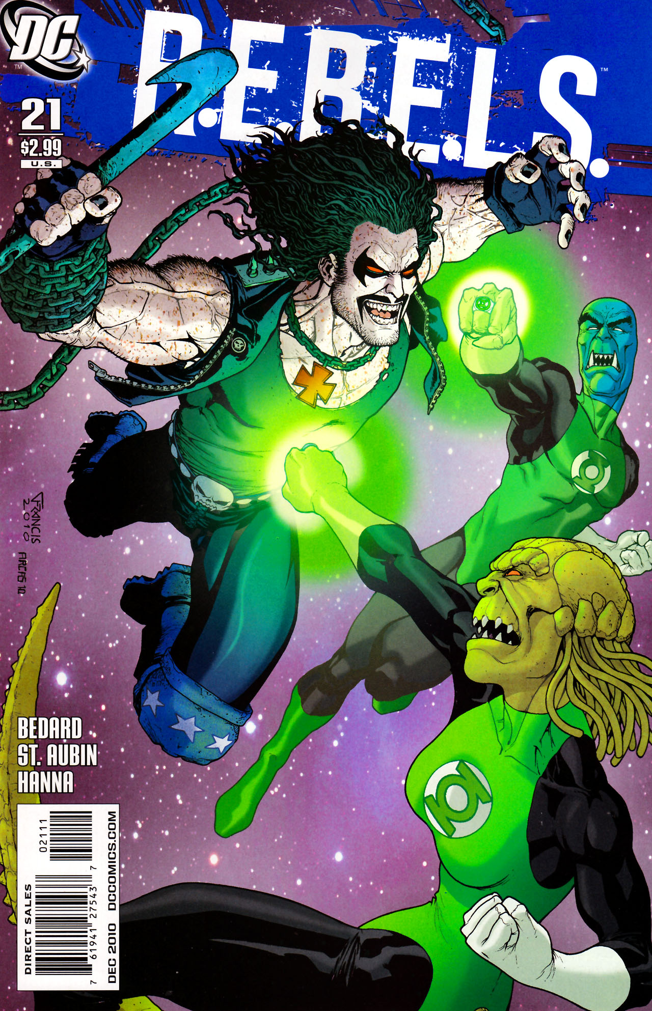 R.E.B.E.L.S. #21 cover