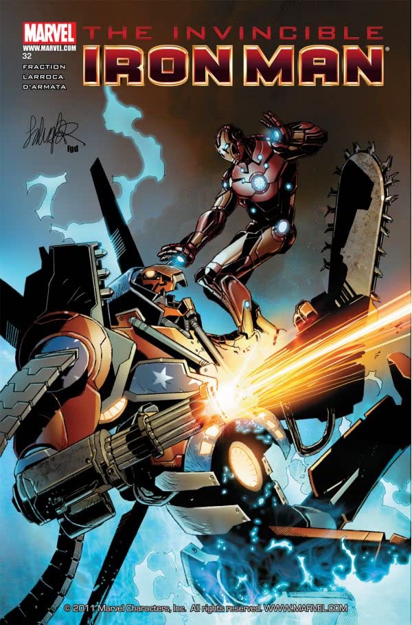 Invincible Iron Man #32 cover