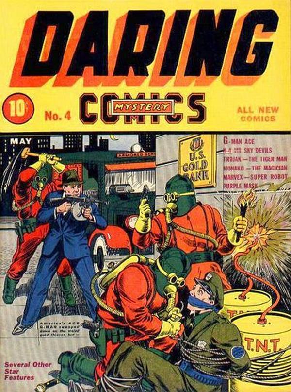 Daring Mystery Comics #4 cover