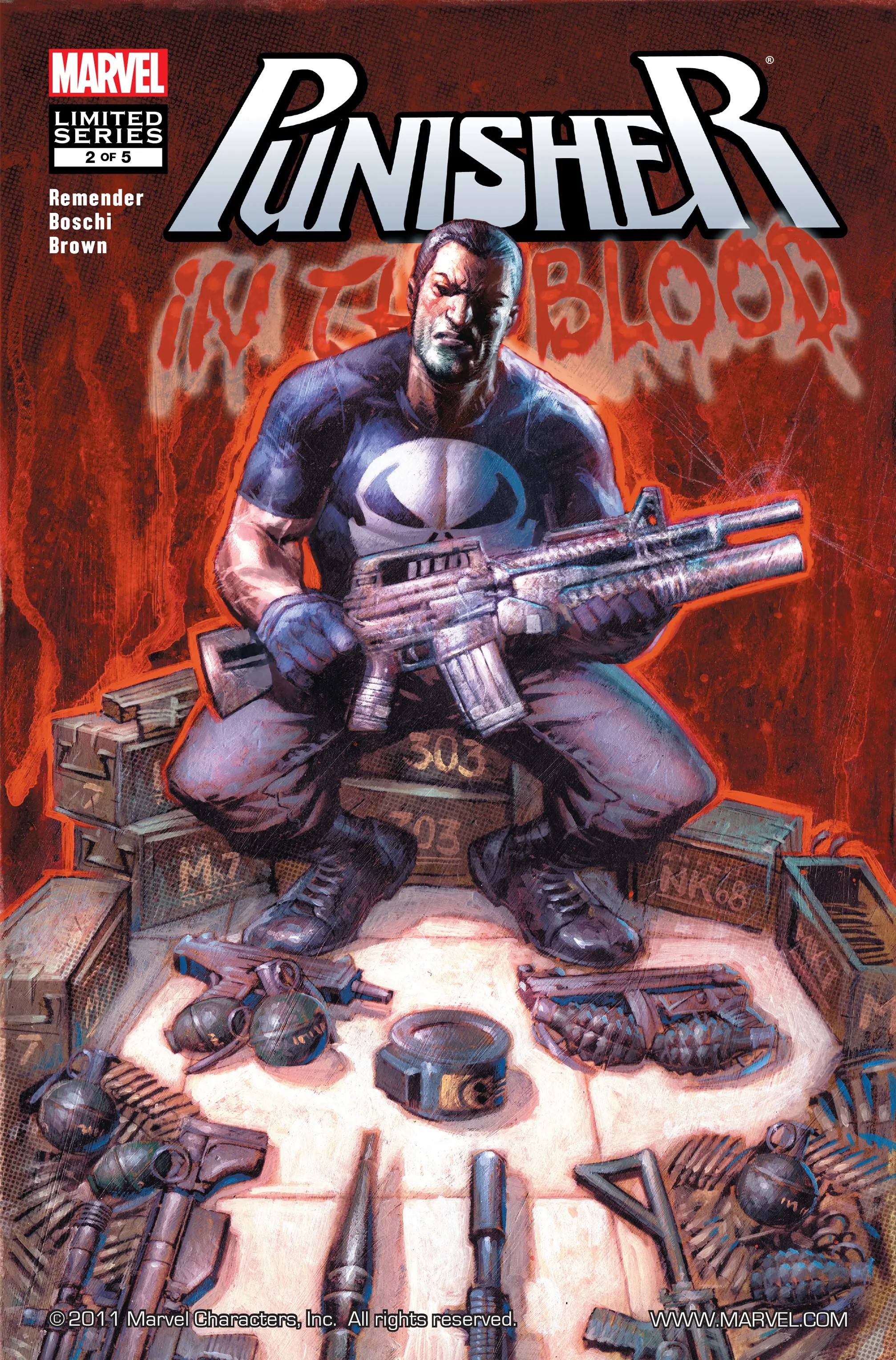 Punisher: In the Blood #2 cover