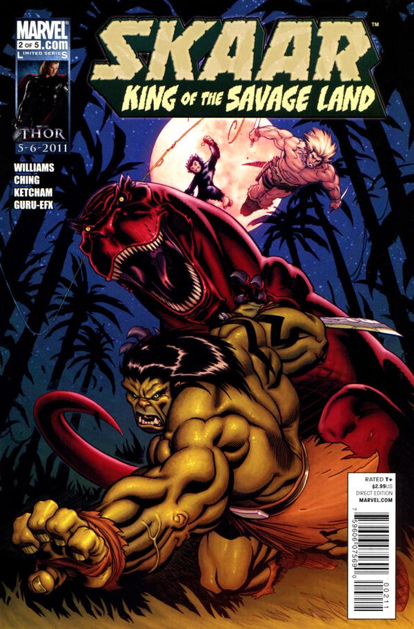 Skaar: King of the Savage Land #2 cover