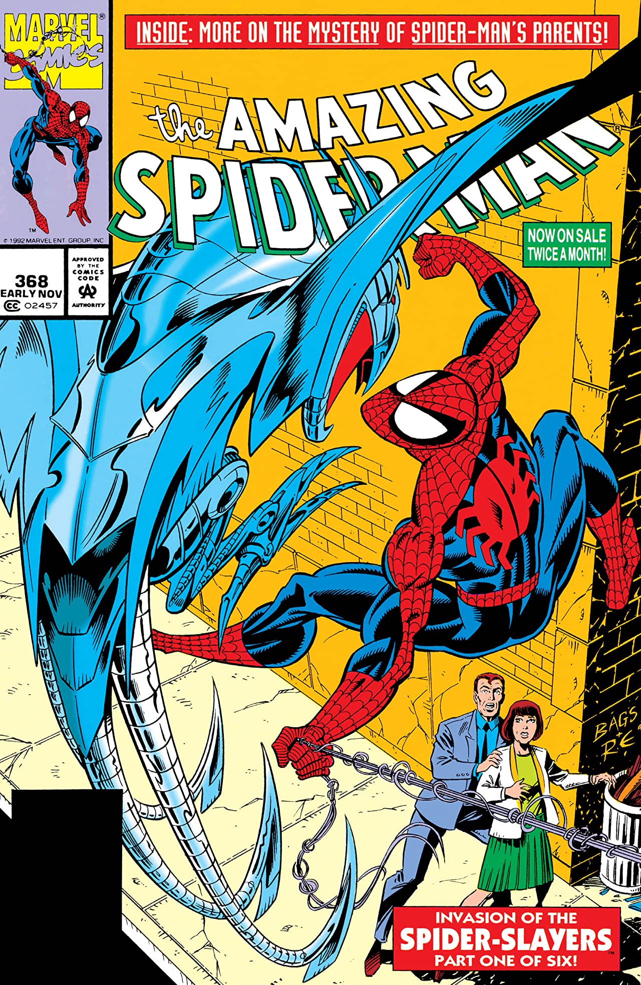 The Amazing Spider-Man #368 cover