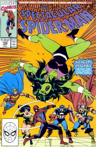 The Spectacular Spider-Man #168 cover